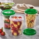 thumbnail image 3 of PLASTICPRO Juego de 6 Contenedores de Almacenamiento de Alimentos con Tapa de Rosca Verde - 32 oz Contenedores Reutilizables para Preparar Comidas - Apto para Congelador y Microondas, 3 of 8