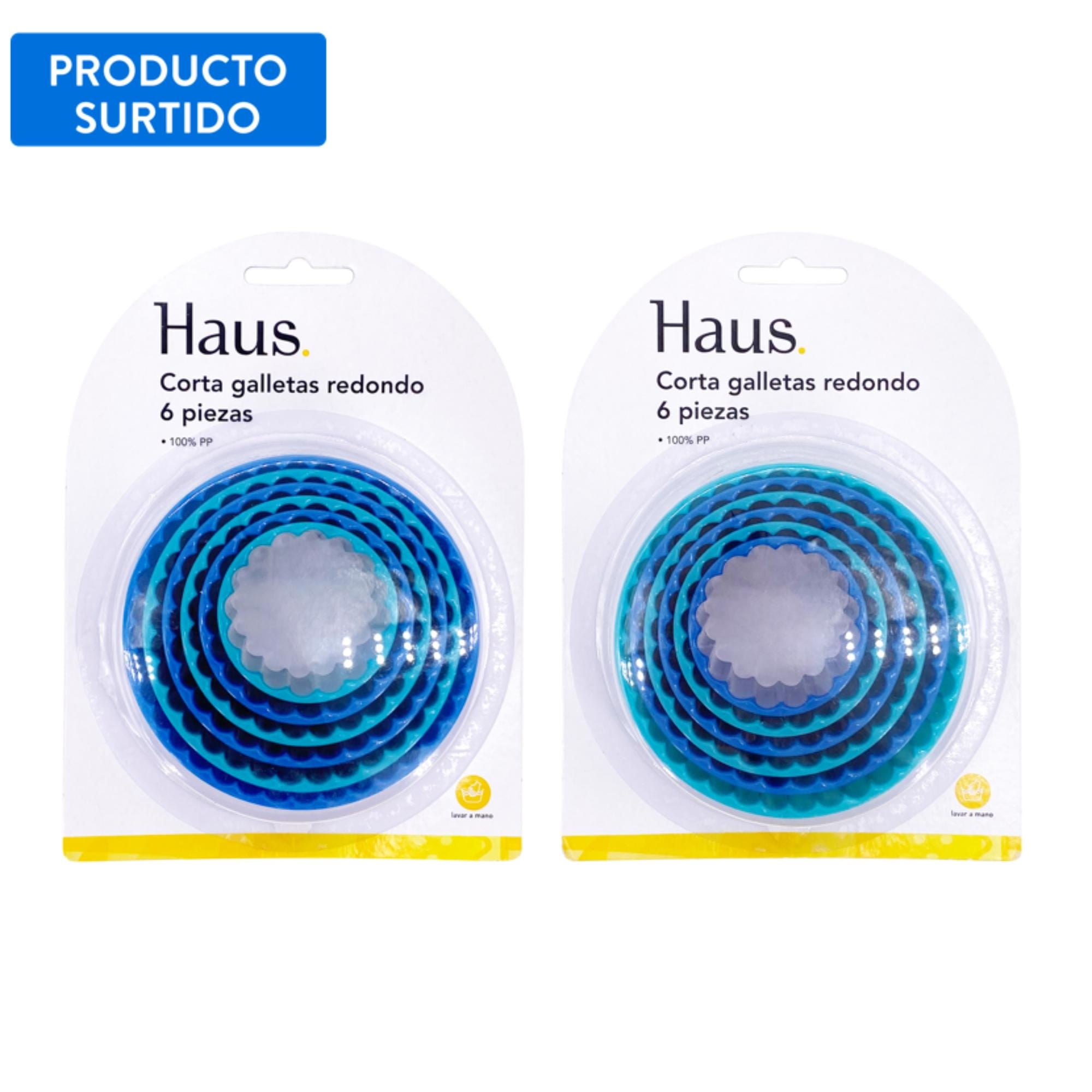 Set Corta Galleta Molde Redondo 6 Piezas, Color Surtido 1 Un Mainstays