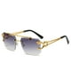 thumbnail image 1 of ENSARJOE Men's Fashionable Tinted Square Rimless Glasses - Perfect for Outdoor Activities and Protecting Your Eyes, 1 of 5