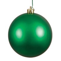 Bola Verde Mate De Ornament Vickerman De 3 Cm, Irrompible, Paquete De 12