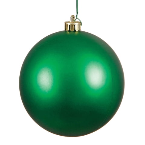 Bola Verde Mate De Ornament Vickerman De 3 Cm, Irrompible, Paquete De 12