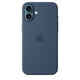 thumbnail image 2 of Funda para teléfono Apple iPhone 16 Plus de silicona con MagSafe, color mezclilla, 2 of 4