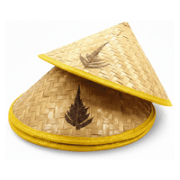 Genérico - Sombrero Gorro Tradicional, Bambú Chino Marrón Claro Talla Única