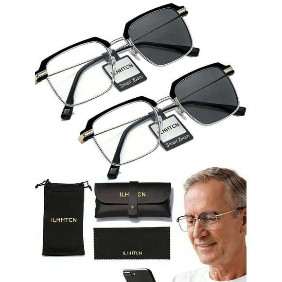 Lentes de Lectura ILHHTCN Inteligentes Sin Montura con Zoom y Autoenfoque
