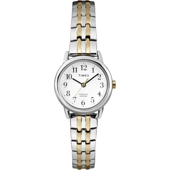 Funda Watch Timex Easy Reader de 25 mm en tono plateado para mujer