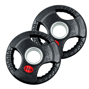 Linea Sport - Par De Discos Olímpico De 2.5 Kg C/U Total 5Kg Con Agarre Engomado