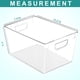 thumbnail image 2 of Organizador transparente Storage Bins Utopia Kitchen, paquete de 6, 2 of 6