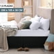thumbnail image 2 of Faldón Cama 1,5 Plazas Negro Liso Elasticados Premium Casa Nerola, 2 of 9