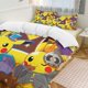 thumbnail image 2 of Halloween Pokmon 3 Piece Sets Full/Queen Size - Reversible Microfiber Quilts with Shams Soft Lightweight Bedspread Coverlet Comforter for All Season Bed Sheets, 2 of 4