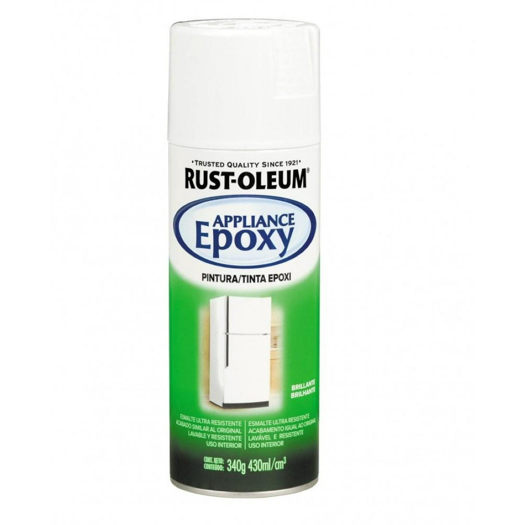 Rust Oleum - Pintura En Aerosol Epoxica 340grs Blanco Brillante