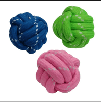 Genérico - Pelota Masticable X3 Unidades Cuerda De Nudo Juguete