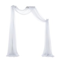 Magideal - Boda Draping Party Telón De Fondo Paneles Recepción Swag 70X550Cm Para Hogar Foto Telón De Fondo Escenario , 1X Blanco