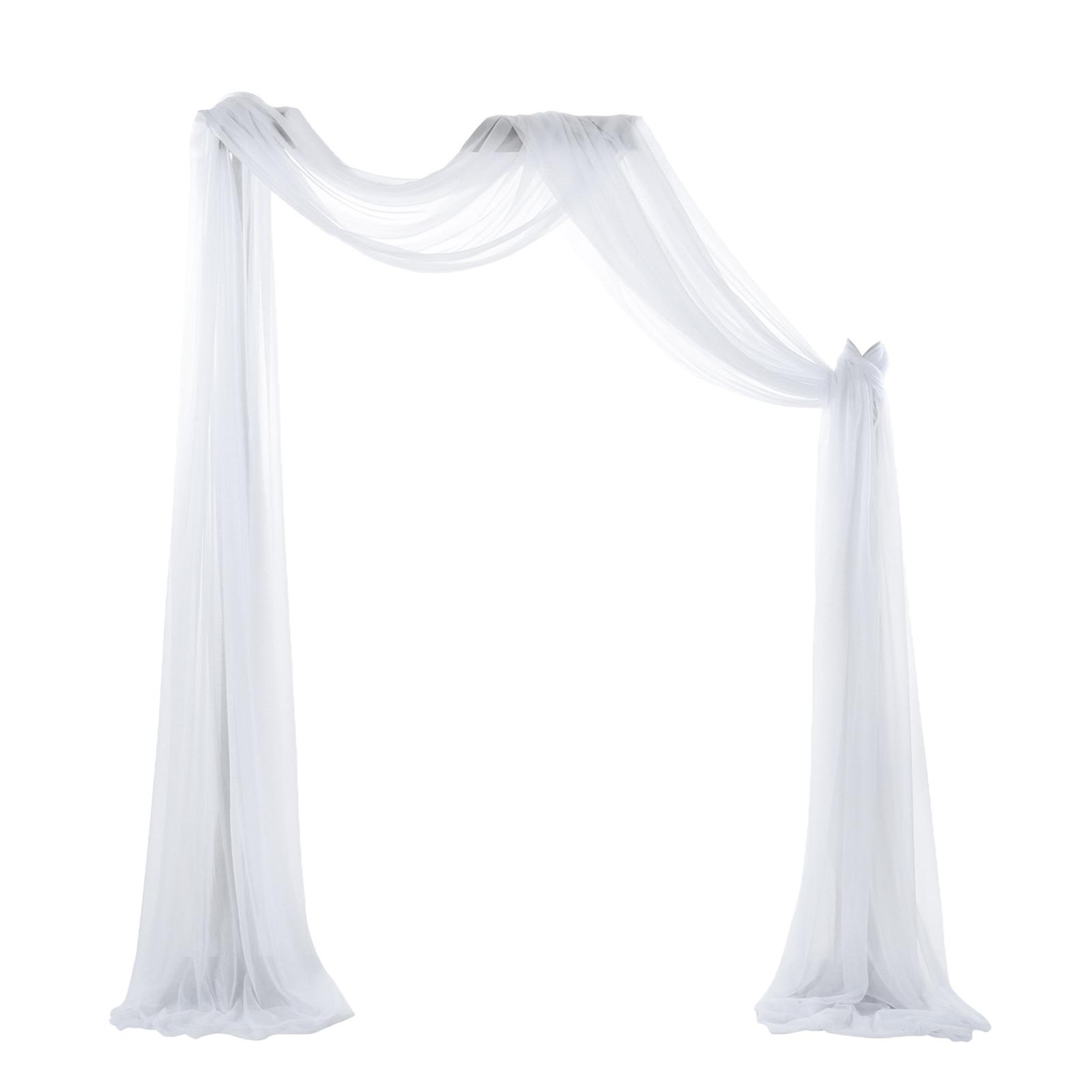 Magideal - Boda Draping Party Telón De Fondo Paneles Recepción Swag 70X550Cm Para Hogar Foto Telón De Fondo Escenario , 1X Blanco