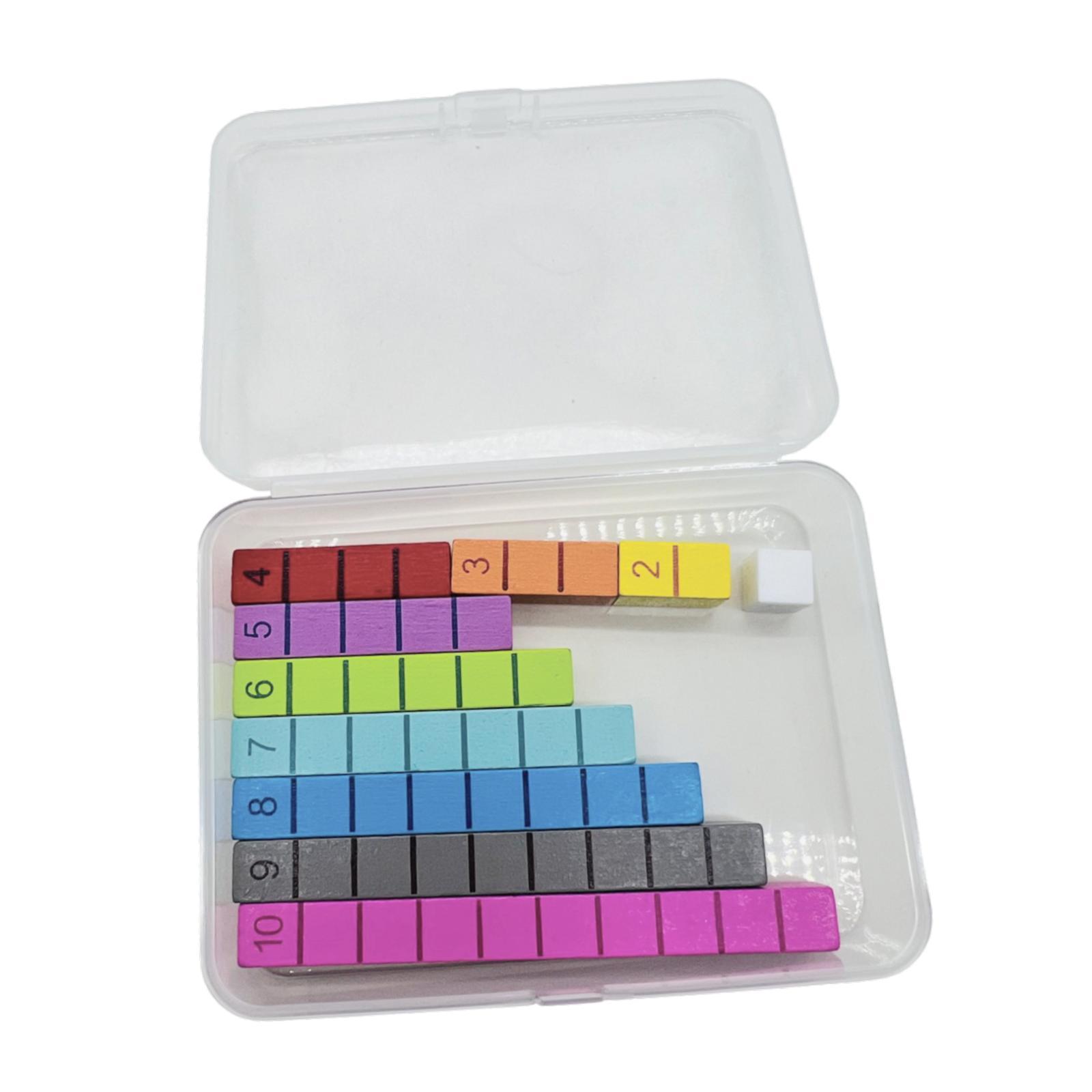 Bothyi - Varillas Numéricas Matemáticas Material De Aprendizaje Temprano Para Niños Suministros De Educación En El Hogar 10 Piezas