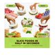 thumbnail image 2 of Cortador de alimentos Rapid Slicer multiuso con soporte, 2 of 8