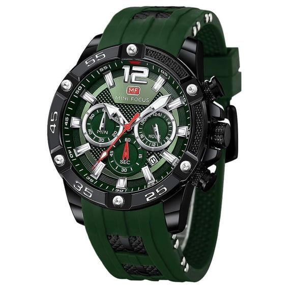 Reloj deportivo MF MINI FOCUS para hombre, impermeable, con calendario