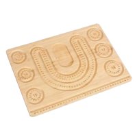 Magideal - Soporte De Tablero De Cuentas De Madera Medición Reutilizable Joyería Portátil Bandeja De Diseño De Cuentas De Medición Para Aficiones De Bricolaje Ar