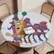 thumbnail image 5 of The California Raisins-theme Fitted Round Tablecloths Elastic Edged Table Covers Waterproof Table Cloth for Kitchen Holiday Party Tables Decor 120cm, 5 of 6