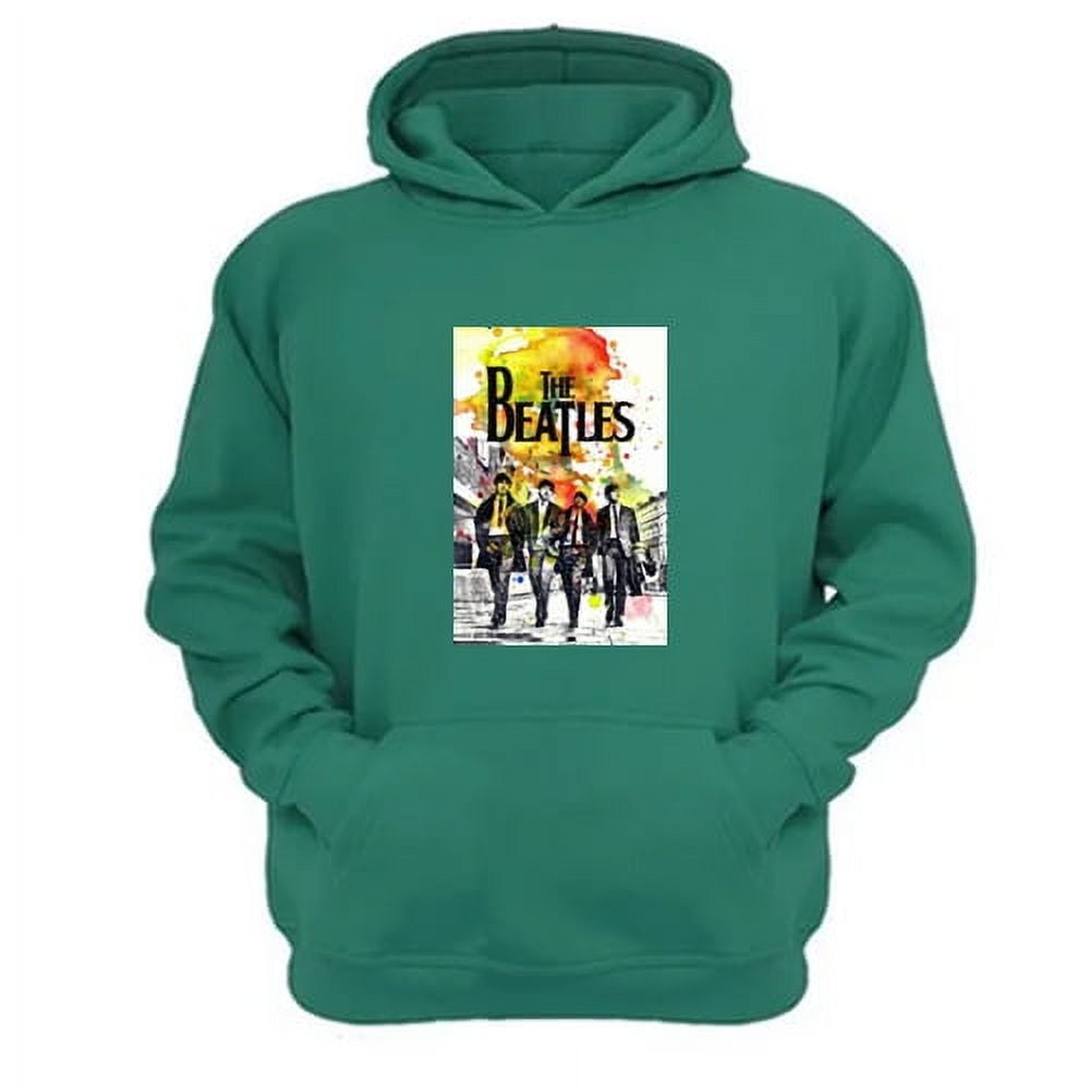 Genérico - Polerón Canguro The Beatles Verde Aguamarina Talla Xs Unisex