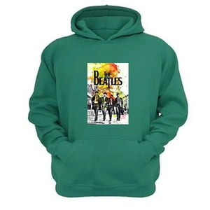 Genérico - Polerón Canguro The Beatles Verde Aguamarina Talla L Unisex