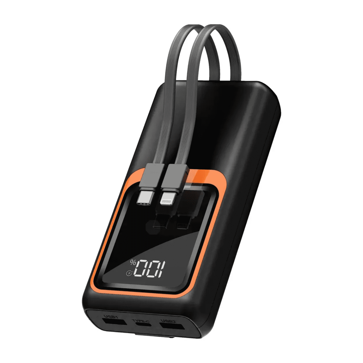 Genérico - Cargador Portátil Power Bank 2 Cables 20000mah