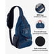 thumbnail image 3 of Mochila WATERFLY, bolsa bandolera plegable para senderismo y viajes, color azul, 3 of 7