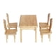 thumbnail image 4 of 5 Piezas 1:12 Casa De Muñecas Mesa De Comedor Modelo De Silla Juguete Para Juego De Imitación Para Niñas, 4 of 5