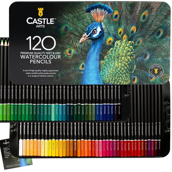 Lápices de acuarela Castle Art Supplies - 120 unidades