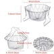 thumbnail image 3 of Stainless Steel Foldable Steam Rinse Strain Fry Basket Strainer Net Kitchen Cooking Tool For Fried Food Or Fruits, 3 of 4