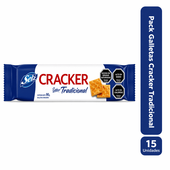 Pack 15 Galletas Cracker Tradicional 90gr