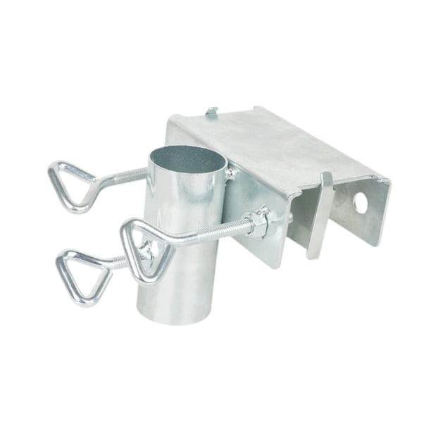 Soporte de sombrilla con abrazadera para exteriores, práctico soporte de sombrilla de terraza con clip fijo para barandilla de balcón, patio y balcón.