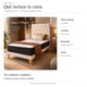 thumbnail image 5 of Cama europea Kumara 1 plaza con colchón y respaldo capitoné beige en lino 90x190 cm, 5 of 6