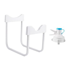 Bothyi - Soporte Para Jarra De Agua, Accesorios De Hierro, Soporte Para Jarra De Agua Para Senderismo, Suelo, Exterior, Altura 29Cm, Blanco