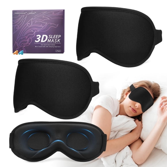 Máscara para dormir TBSMDSSSDM, espuma viscoelástica 3D, ajustable y lavable