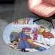 thumbnail image 4 of Carreras Locas Alfombra Redonda de Felpa Coral, Antideslizante, No Desprende Pelusas, Lavable y Duradera para Salón, Dormitorio y Habitación de Niños 60cm, 4 of 6
