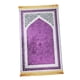 thumbnail image 4 of Elegante Alfombra De Oración Musulmana Regalo De Ramadán Exquisito Para Eid Bay Window Pasillo Violeta, 4 of 5