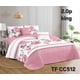 thumbnail image 1 of Cobertor de verano tipo quilt tamaño 2 Plazas Rosado y Blanco con Rosas, 1 of 1