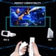 thumbnail image 3 of Pack de 2 controles Burcica para Wii Remote y Nunchuck, blanco, 3 of 6