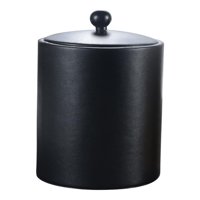 Bothyi - Cubo De Hielo Con Tapa Con Tina De Bebidas De Aislamiento Para Cócteles De Botellas Negro