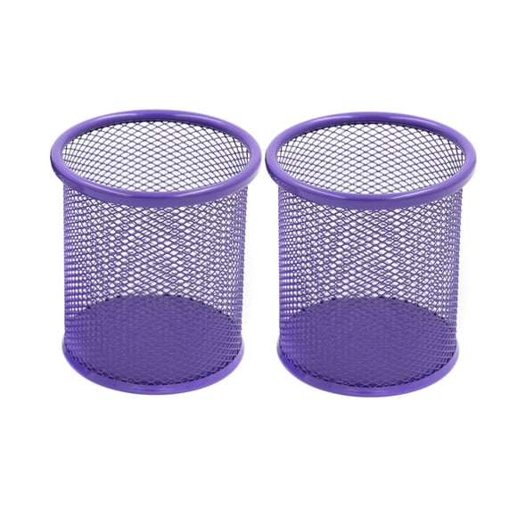 Porta lápices EasyPAG Pack de 2 en malla morada 9 × 10 cm