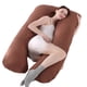 thumbnail image 1 of Almohada para embarazadas, almohada en forma de U desmontable y lavable, cojín grande, almohada de cintura, 1 of 5