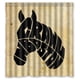 thumbnail image 1 of Cortina de ducha con diseño de caballo Crawl In Boston, con ganchos, 60 x 72 pulgadas, 1 of 3