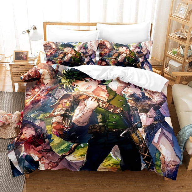 My hero academia Bedding Set Single Twin Full Queen King Size Todoroki Bed Set Aldult Kid Bedroom Duvetcover Sets 3D Bed Sheets