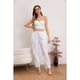 thumbnail image 1 of Pantalón Mujer Semi Pitillo Algodón Tipo Lino Tiro Alto 7004, 1 of 3