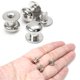 thumbnail image 2 of Perillas mini redondas para gabinete Biaungdo, 12 piezas, color plata, 2 of 5