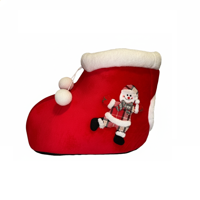 Genérico - Cama Mascota Bota Muñeco De Nieve Color Rojo