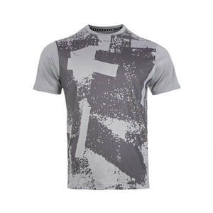 Polera Tilki Print Poly Temel Gris Tenis Padel