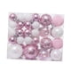 thumbnail image 2 of 46 Uds Adornos De Bolas De Navidad Adornos Artesanales Para Bodas Graduación Festiva Rosa Blanco, 2 of 5