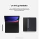 thumbnail image 4 of Funda con Teclado Inalámbrico Blanco para Samsung Galaxy Tab S10 FE, 4 of 9
