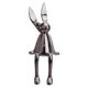 thumbnail image 2 of Estatuilla De Conejito De Adorno De Conejo Sentado Para Estantería Sala De Estar Dormitorio Gris Oscuro L, 2 of 5